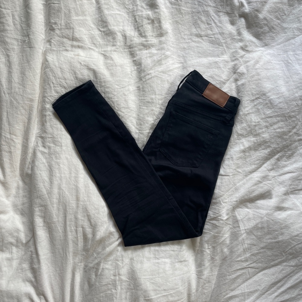 Madewell High Rise Black Skinny Jeans